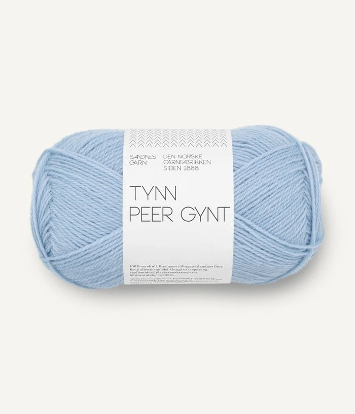 Sandnes Garn Tynn Peer Gynt wool 5812 brunnera blue