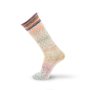 Concept by Katia Symmetric Socks and More Blossom wool polyamide 62 khaki camel fuchsia