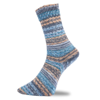 Pro Lana Golden Socks Color wool polyamide 716 blue tan