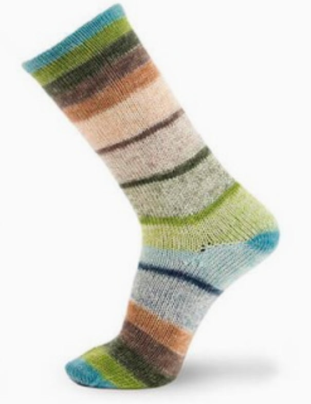 Concept By Katia Symmetric Socks and More Degrade superwash wool polyamide 75 blue green bottle green mink