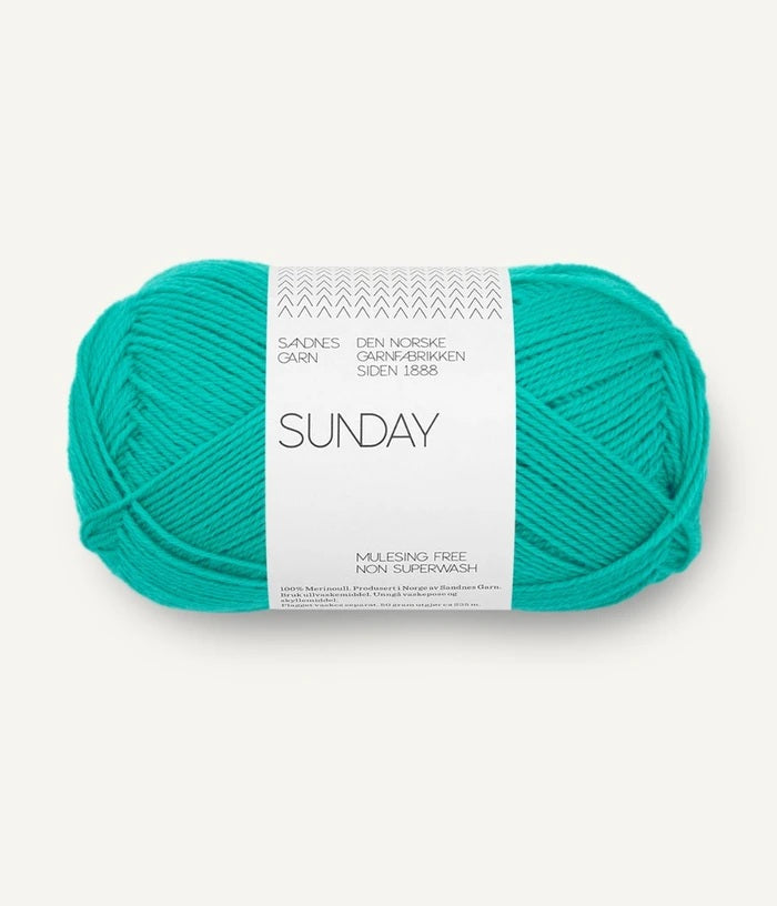 Sandnes Garn Sunday merino wool 7526 spectra green