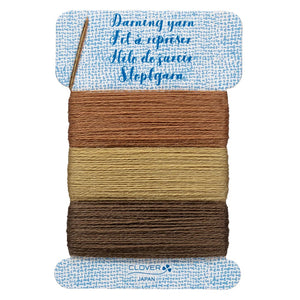 Clover Darning Yarn wool acrylic 7955 brown