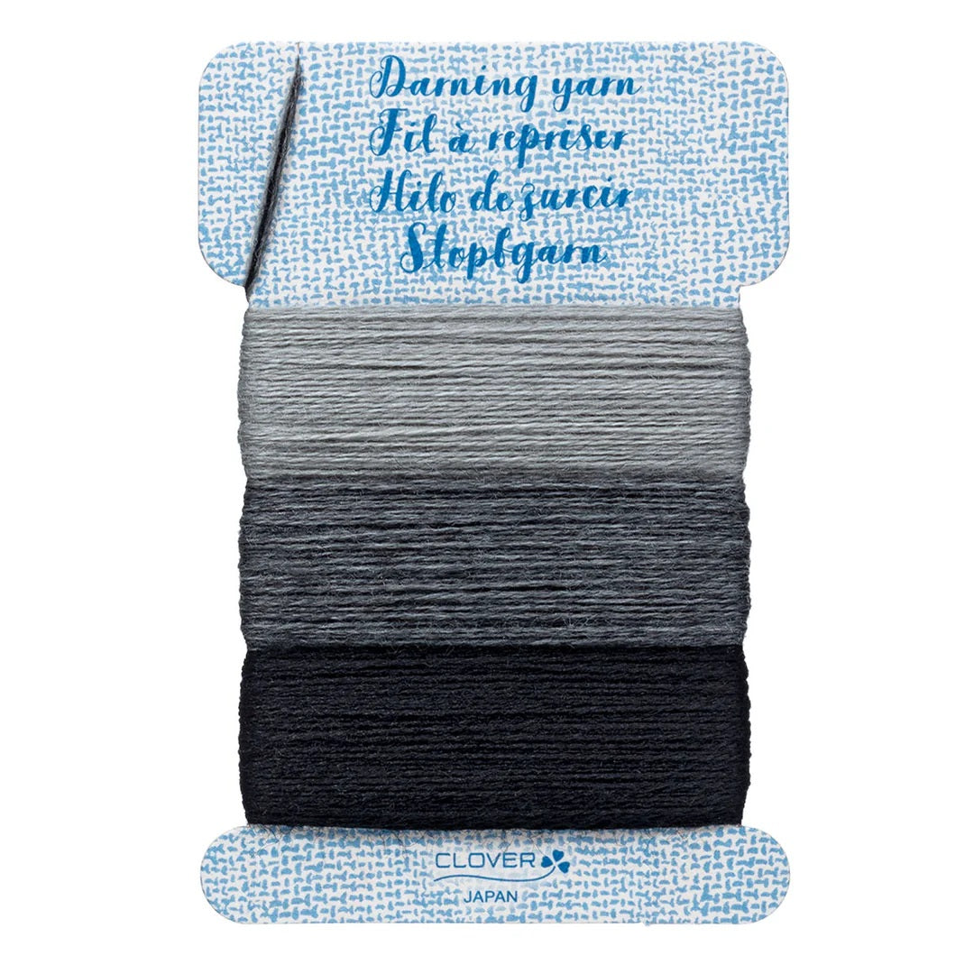 Clover Darning Yarn wool acrylic 7957 gray