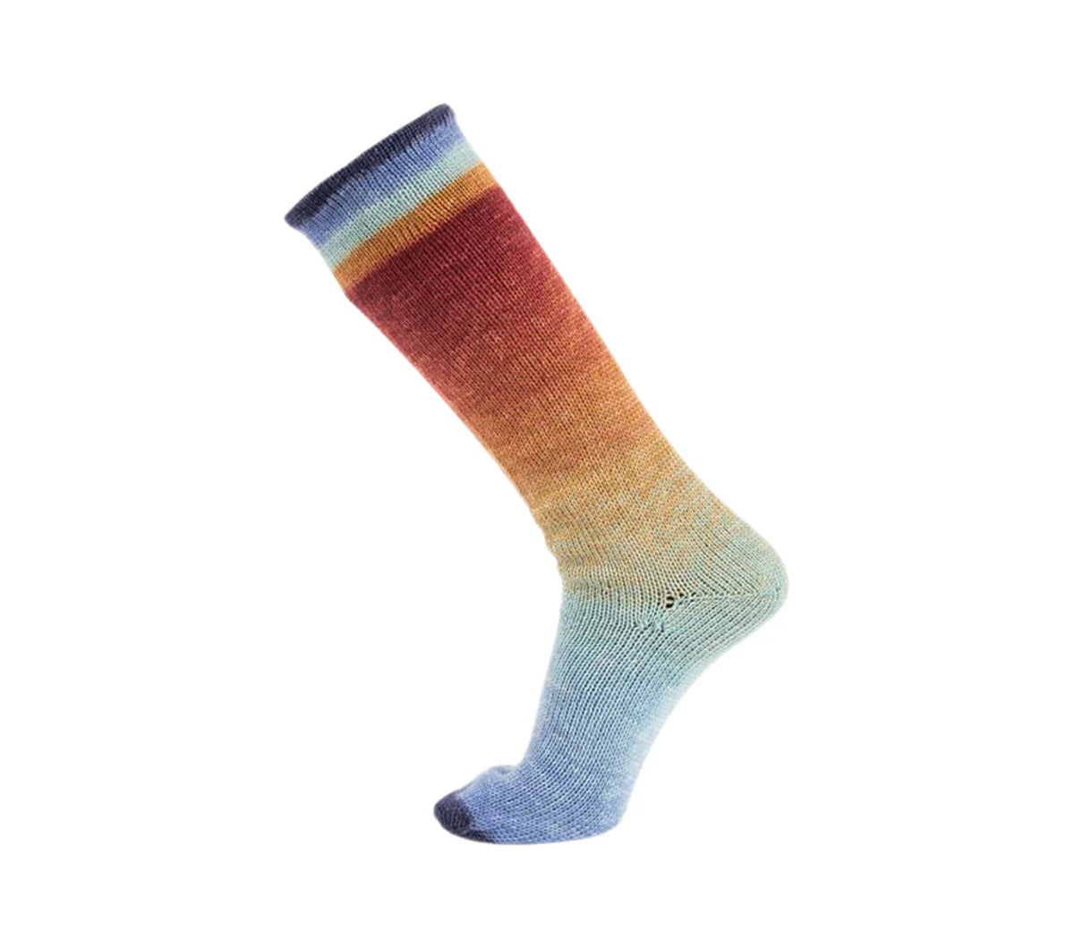 Concept By Katia Symmetric Socks and More Degrade superwash wool polyamide 80 blue ochre garnet