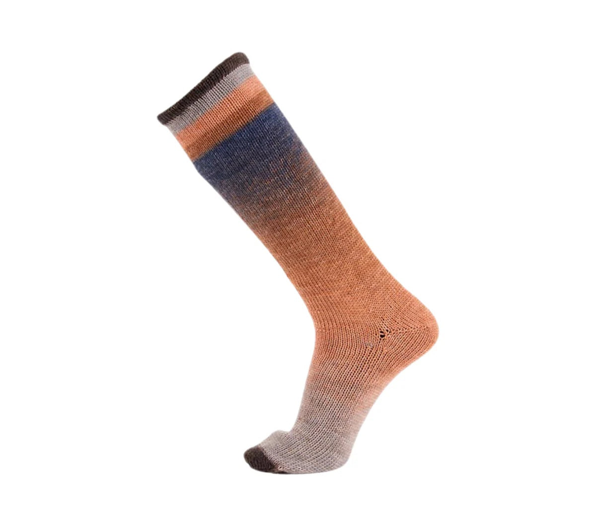Concept By Katia Symmetric Socks and More Degrade superwash wool polyamide 84 brown orange blue