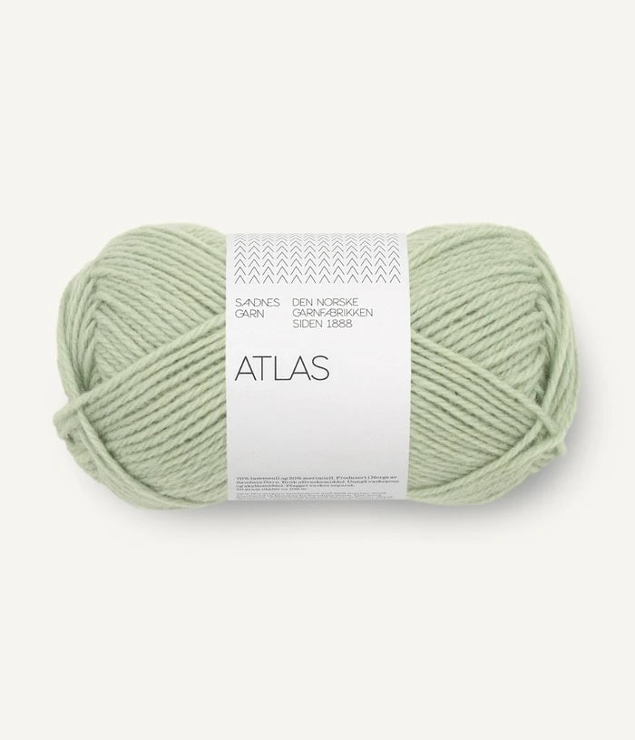 Sandnes Garn Atlas norwegian lambswool merino wool 8521 dusty light green