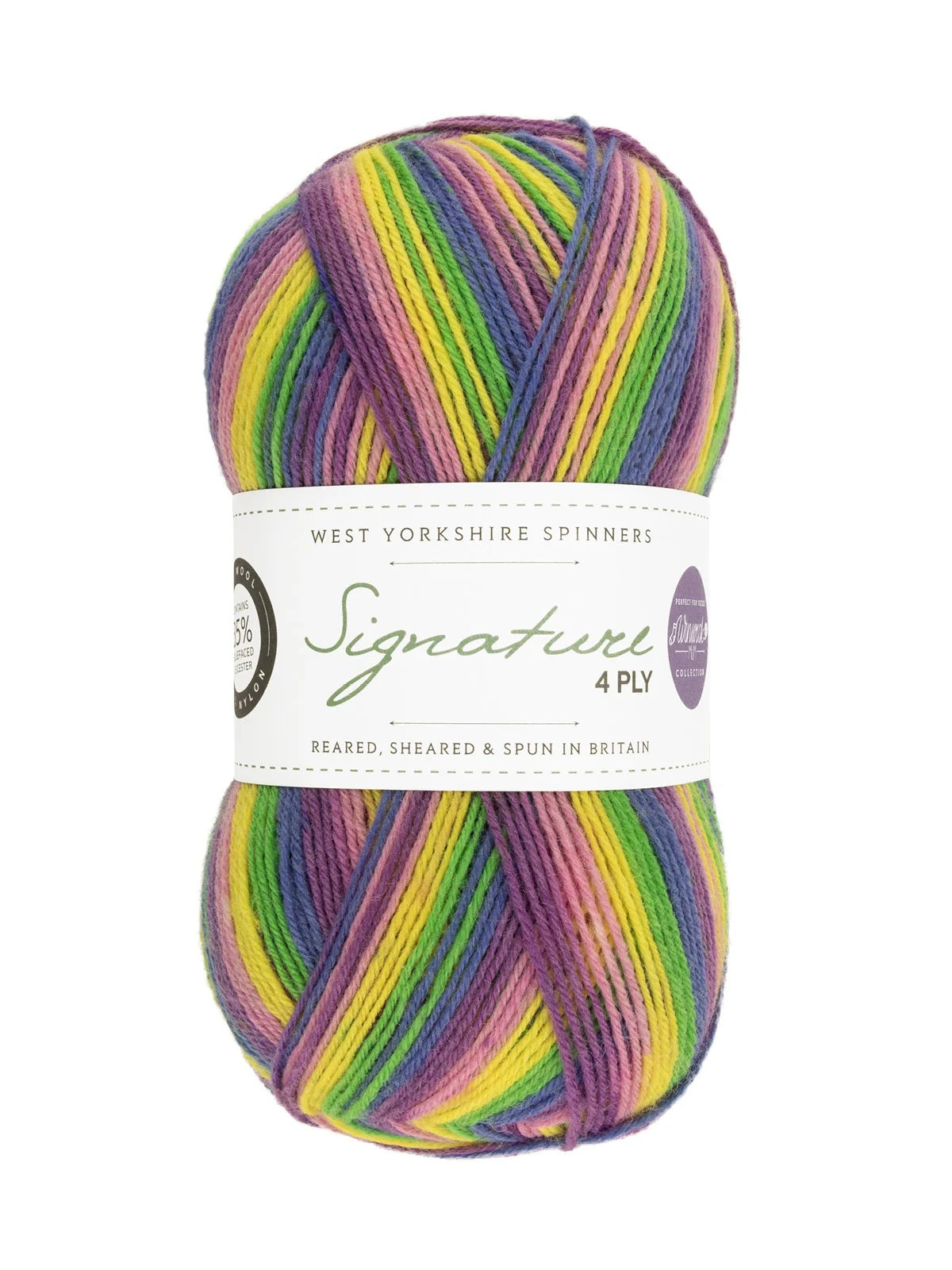 West Yorkshire Spinners Signature 4-ply wool nylon 872 wildflower