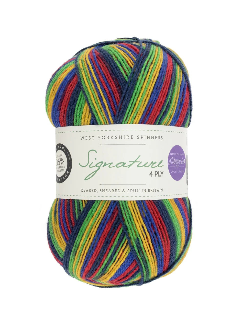 West Yorkshire Spinners Signature 4-ply wool nylon 874 brightside