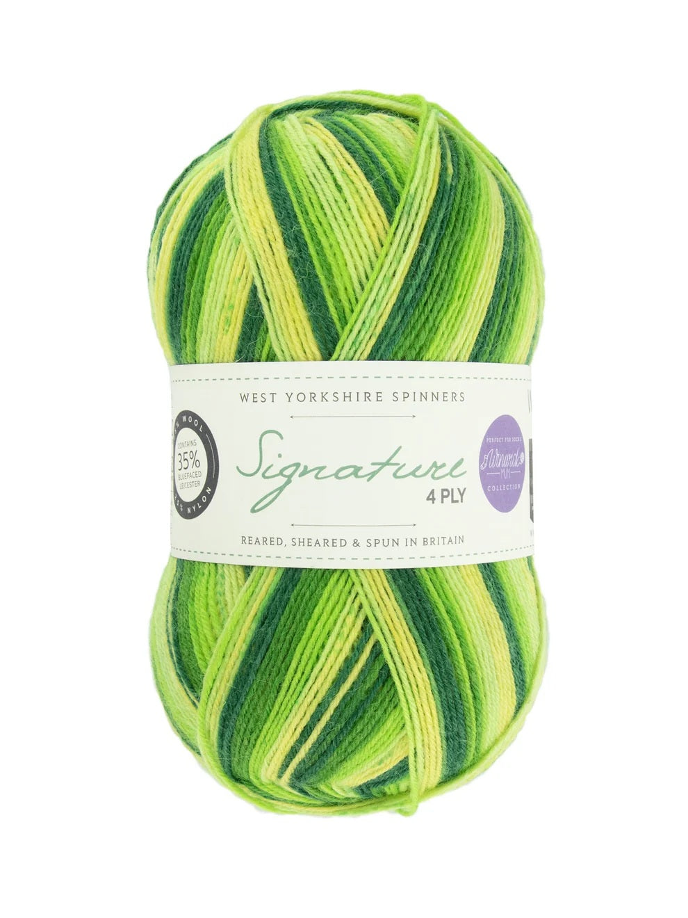 West Yorkshire Spinners Signature 4-ply wool nylon 882 spring green