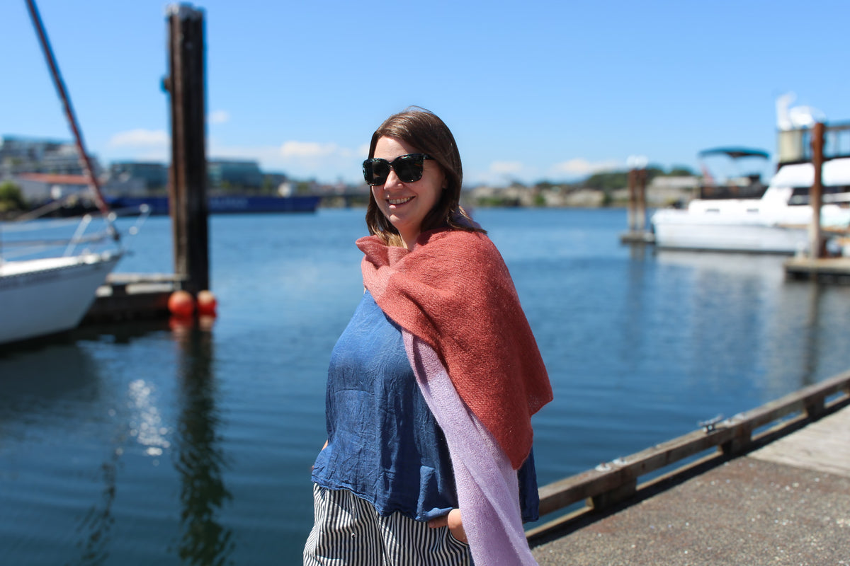 Alexandra's Airplane Scarf Kit Knitting for Olive Soft Silk Mohair mohair silk feature