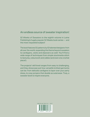 Laine 52 Weeks of Sweaters back cover