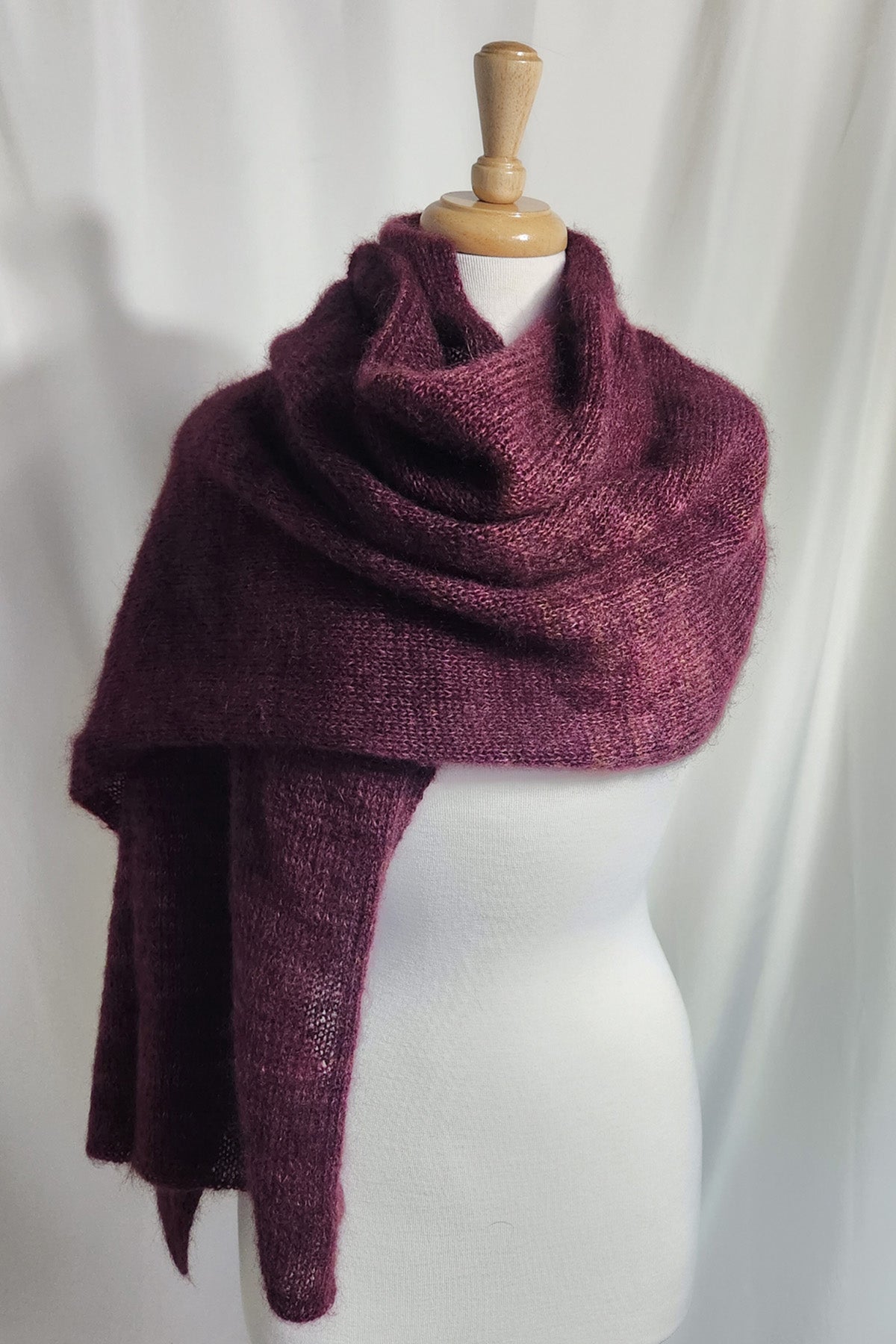 Jewel Box Wrap Kit Hand Maiden Superkid Silk mohair silk Knitting for Olive Soft Silk Mohair mohair silk Drops Kids Silk ruby