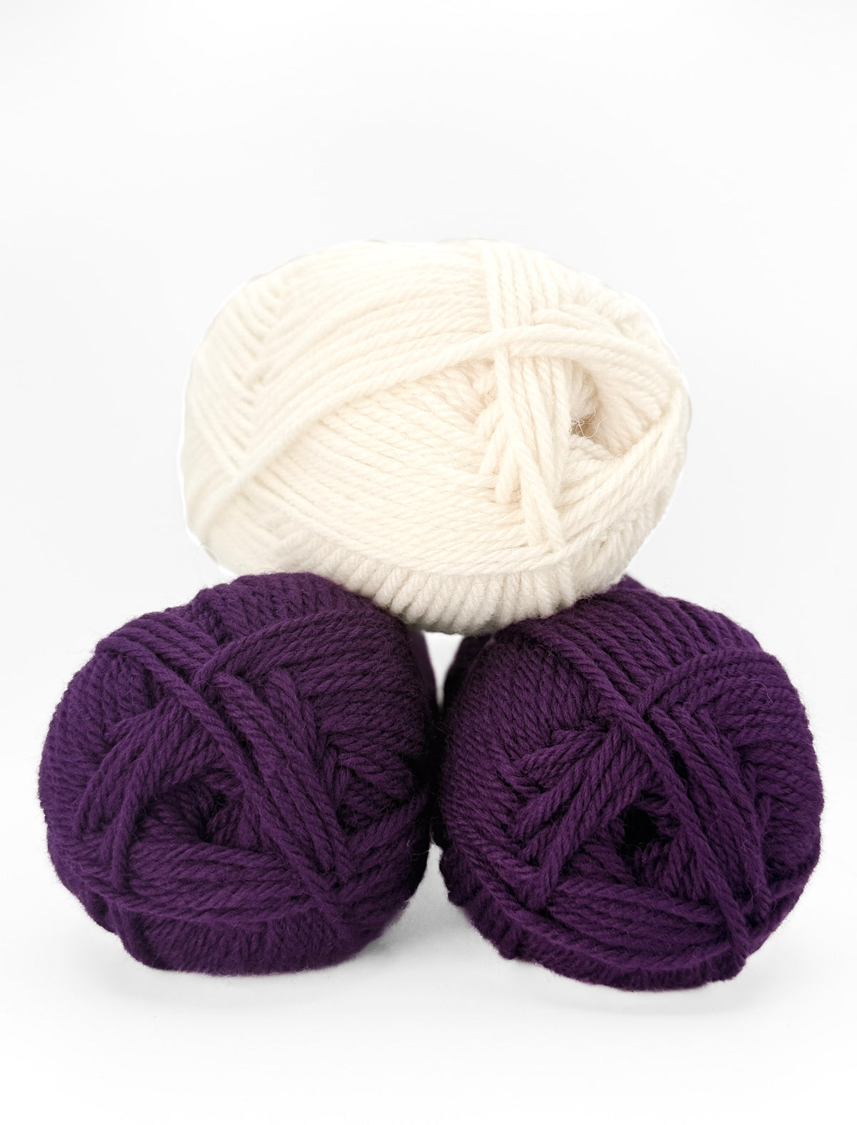 Beginner Colourwork Toque in grape