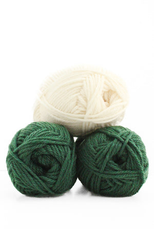 Beginner Colourwork Toque in Hunter Green