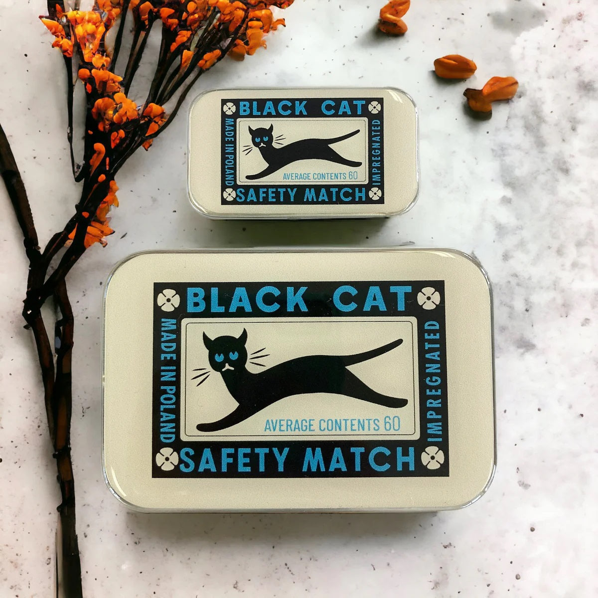 Firefly Notes Notions Tin resin black cat
