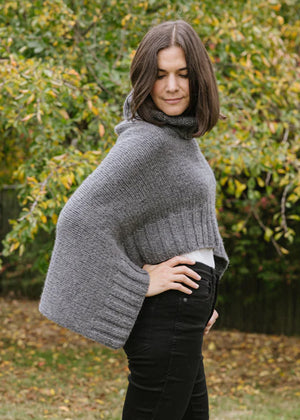 Churchmouse Yarns & Teas Chunky Seamless Poncho pattern