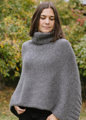 Churchmouse Yarns & Teas Chunky Seamless Poncho pattern