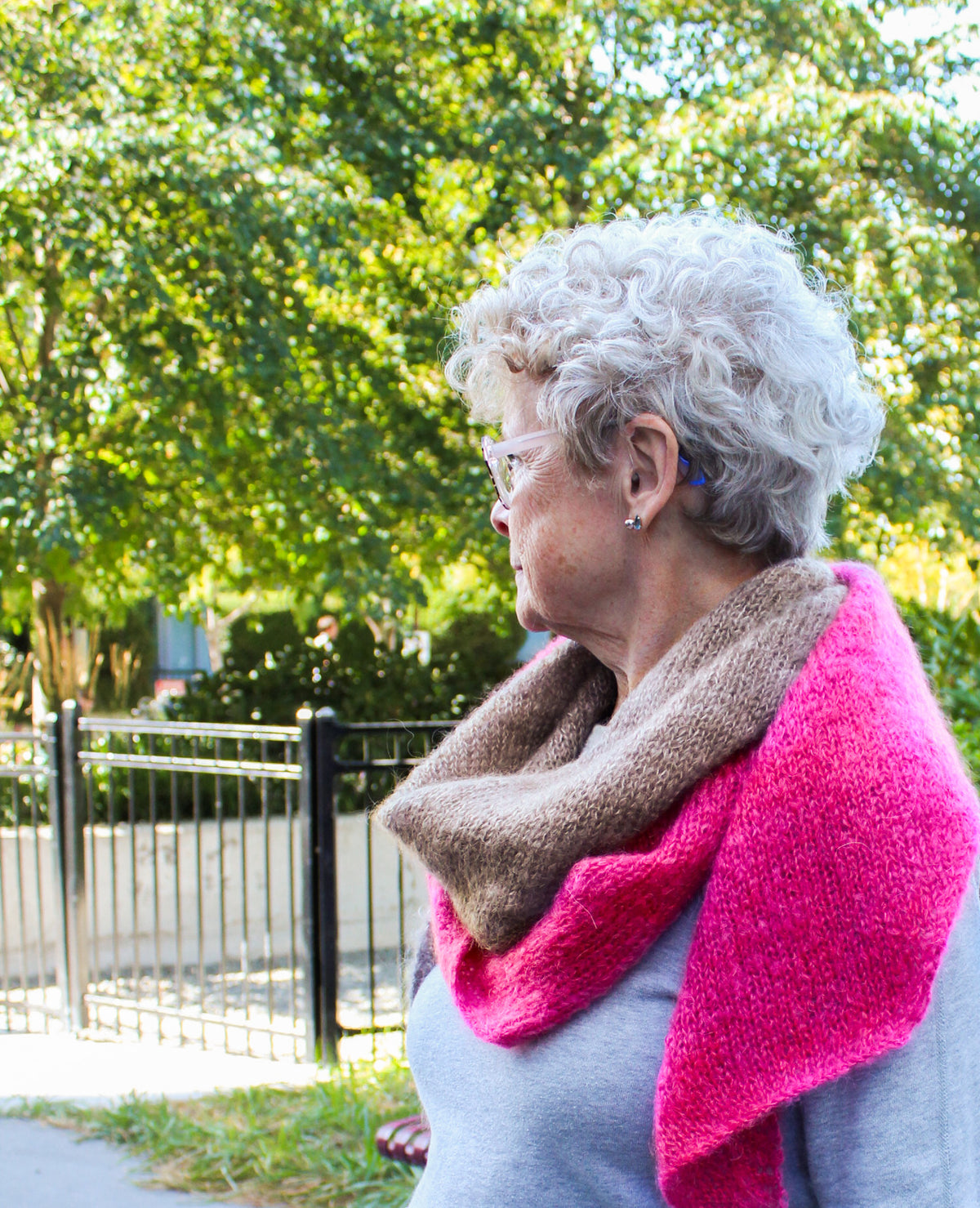 Selkirk Trestle Scarf in Hand Maiden Selkie by Beehive Wool Shop
