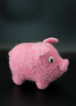 Needle Felting Level 0: Pig