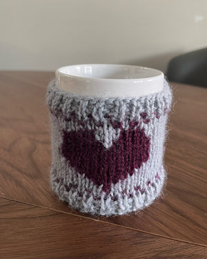 Beehive Wool Shop Knitting Level 5 Intarsia class mug cozy