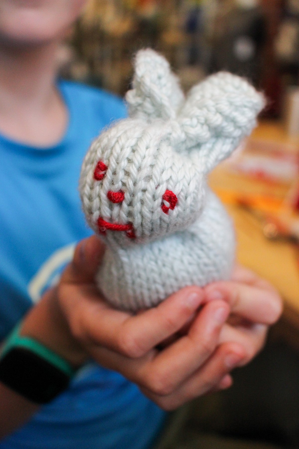 Kids Level 0: Learn to Knit class kids class bunny project