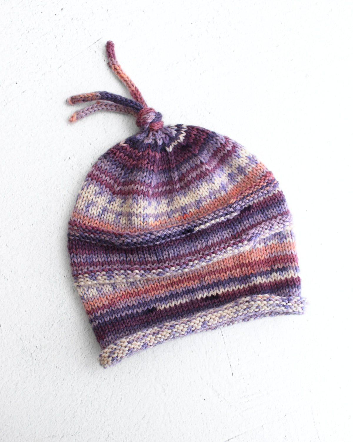 Knit Nat's Fun Baby Hat in Drops Fiesta.