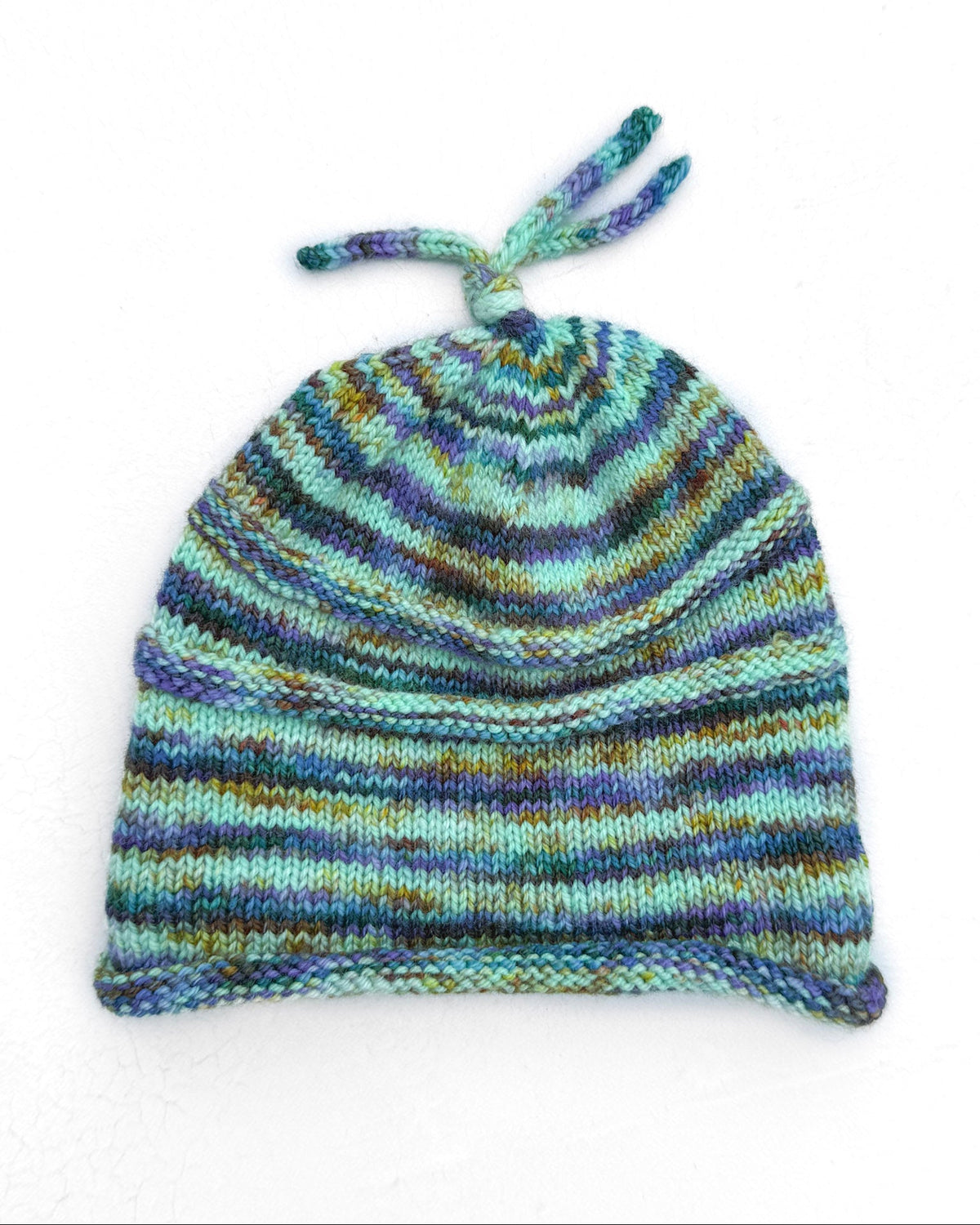 KnitNat's Fun Baby Hat in Ancient Arts Socknado.