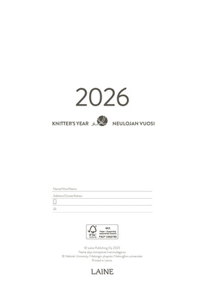 Laine Publishing Knitter's Year 2026 planner 