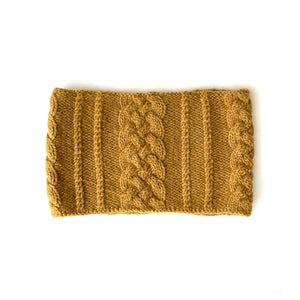 Craigdarroch Cowl in Merino Yak and Berenice.