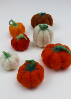 Needle Felting Level 0: Pumpkins