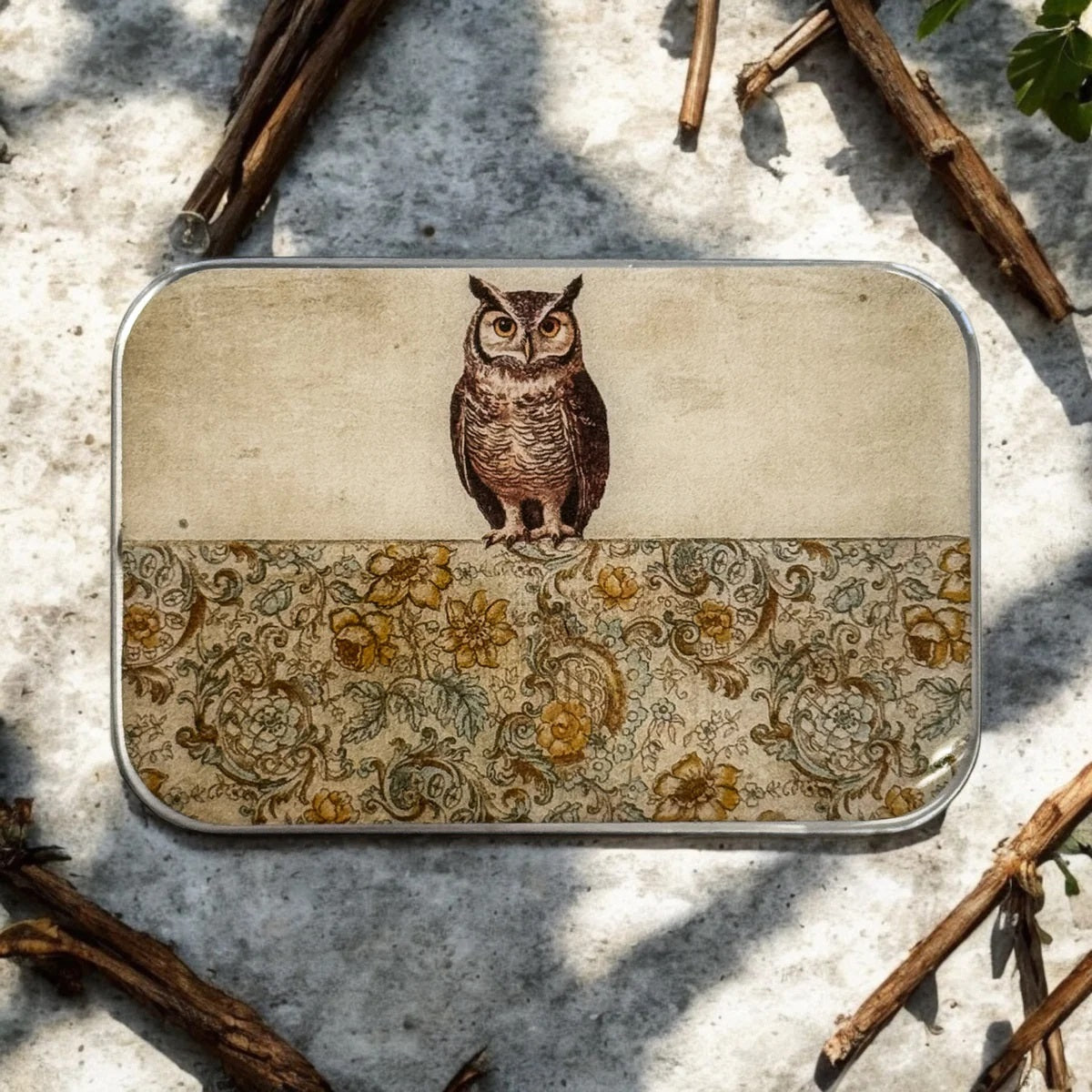 Firefly Notes Notions Tin resin owl
