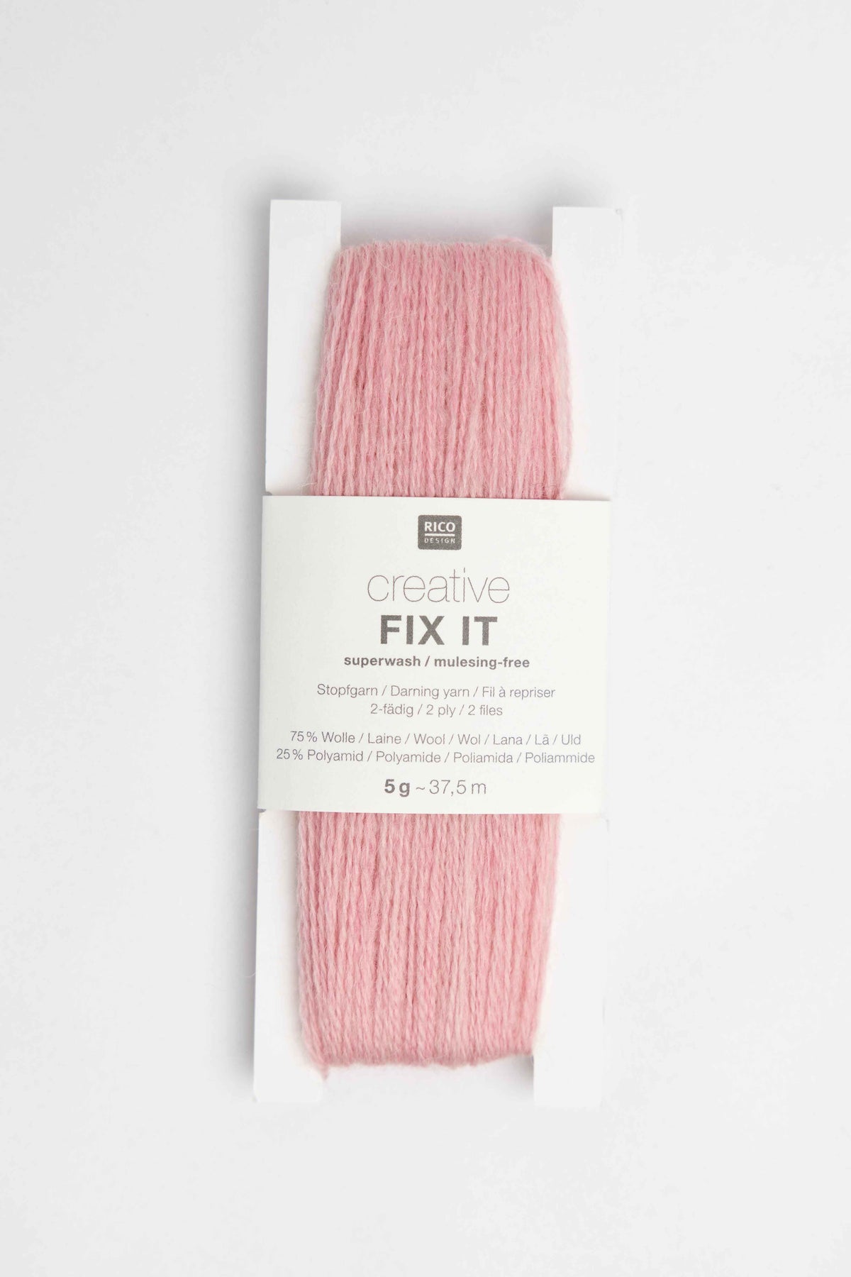 creative fix it darning yarn wool polyamide Rico pink