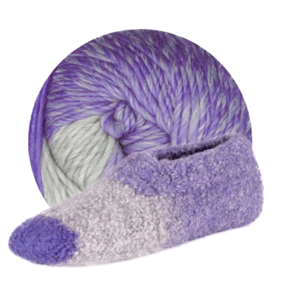 Estelle Slipper wool q60105 lilac