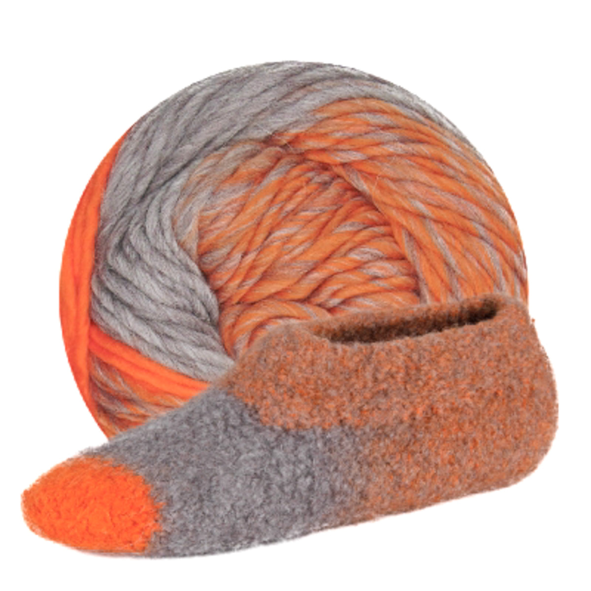 Estelle Slipper wool q60107 mandarin