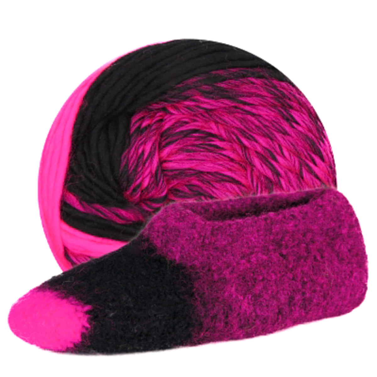 Estelle Slipper wool q60108 neon pink