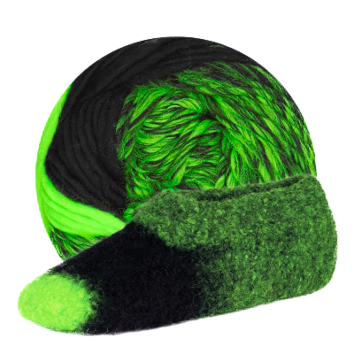 Estelle Slipper wool q60109 neon green