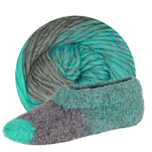 Estelle Slipper wool q60110 teal