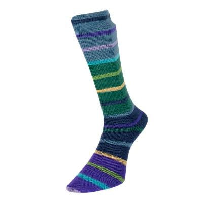 Estelle Evolution Stripe Sock wool nylon q60306 gardenia