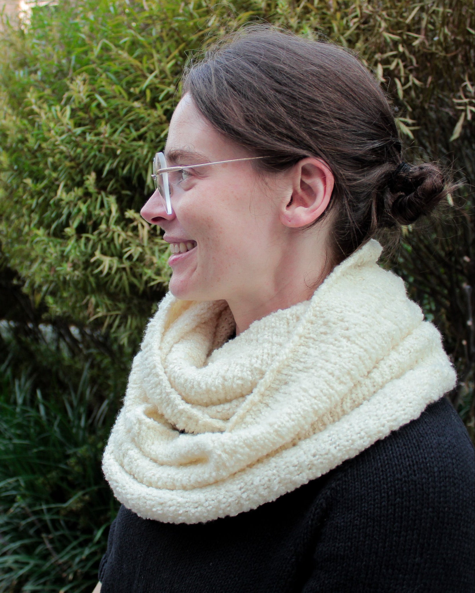 Sea Foam Cowl by Beehive Wool Shop in Concept by Katia Sussurro