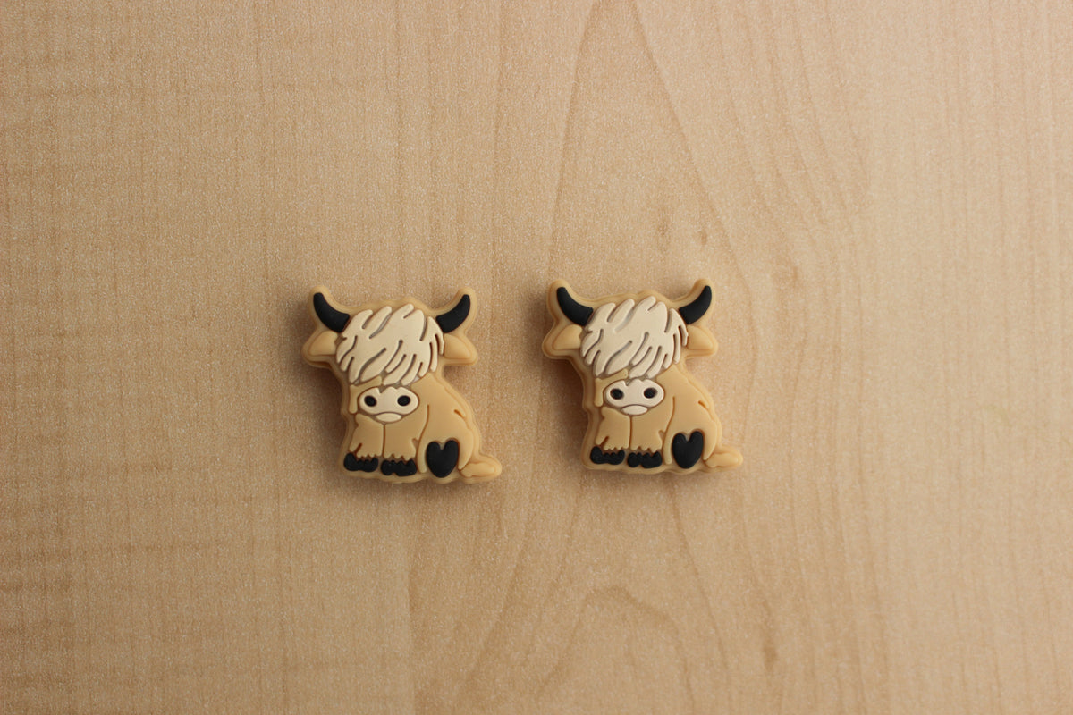 Buttons And Bows Haberdashery Stitch Stoppers silicone highland cow