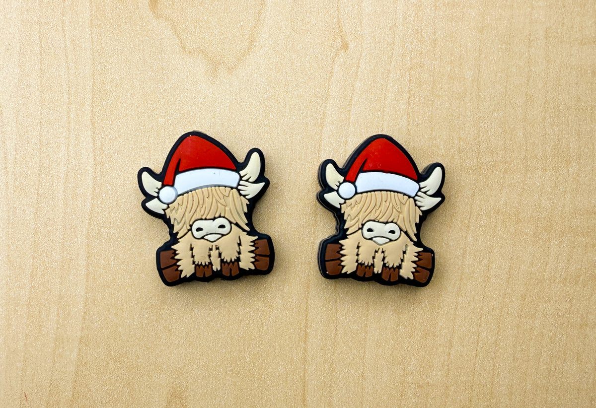 Buttons And Bows Haberdashery Stitch Stoppers silicone santa highland cow