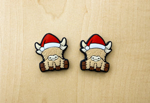 Buttons And Bows Haberdashery Stitch Stoppers silicone santa highland cow