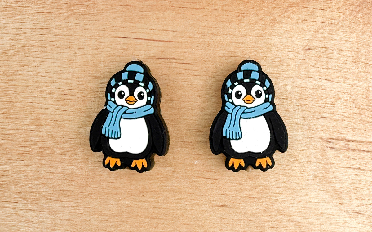 Buttons And Bows Haberdashery Stitch Stoppers silicone winter penguin
