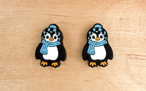 Buttons And Bows Haberdashery Stitch Stoppers silicone winter penguin