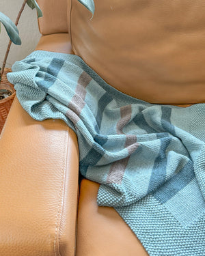 Striped Baby Blanket in Sandnes Garn Duo