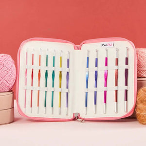 KnitPro Zing Grande Single Ended Crochet Hook Set aluminum grande