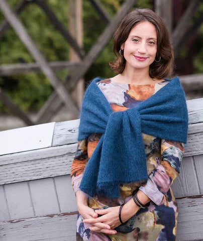 Churchmouse Yarns & Teas Alexandra's Airplane Scarf pattern