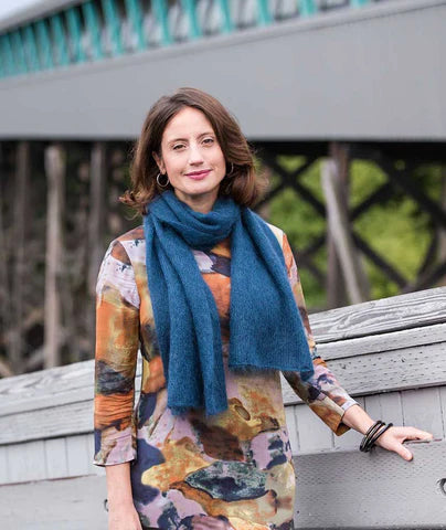 Churchmouse Yarns & Teas Alexandra's Airplane Scarf pattern