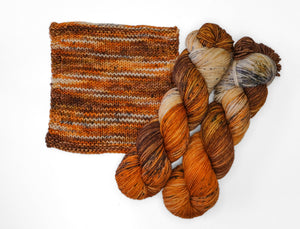 Wild Woollys Sock Yarn superwash merino wool nylon autumn mocha