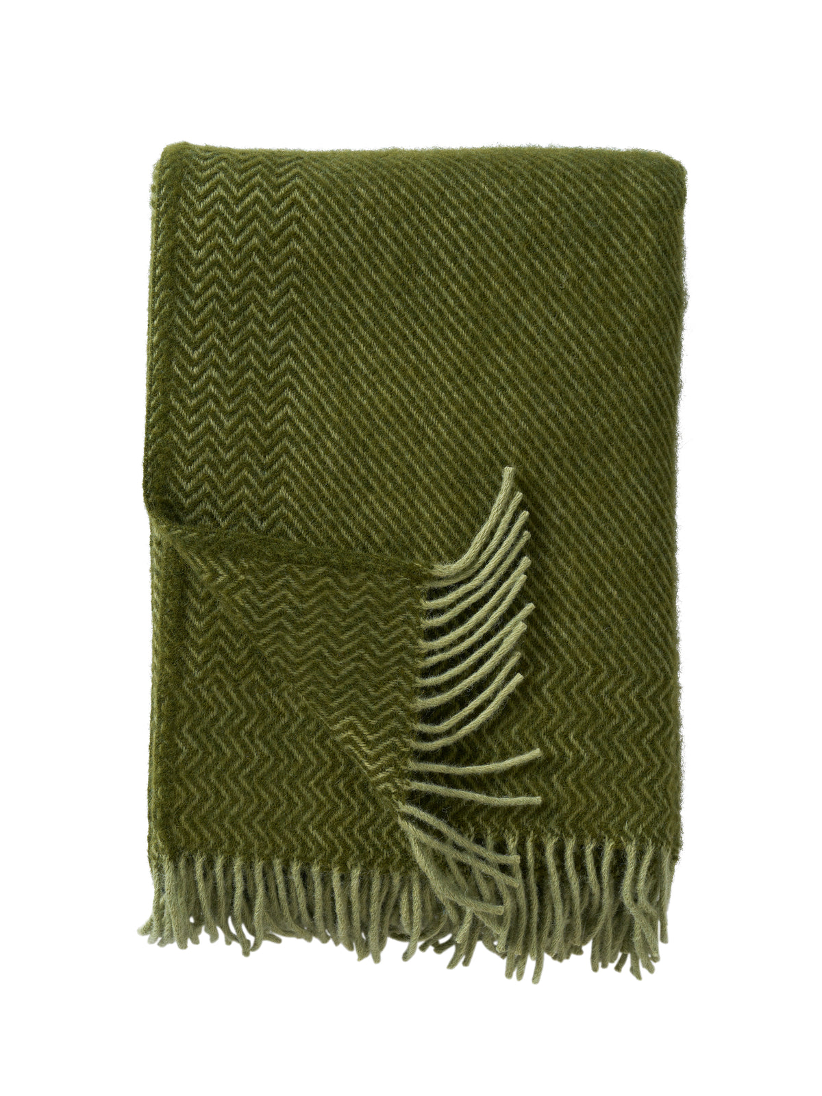 Klippan Eco Lambswool Blanket wool bazaar basil green